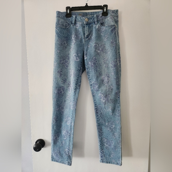 LC Lauren Conrad Denim - LC Lauren Conrad Flower Print Jeans Sz 6